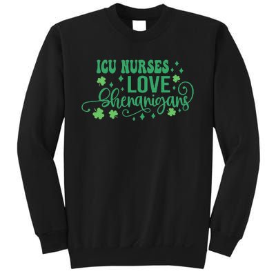 ICU Nurse Squad Goals Funny ICU Nurse Crew St Patrick's Day Sweatshirt