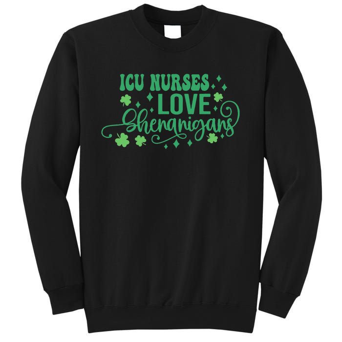 ICU Nurse Squad Goals Funny ICU Nurse Crew St Patrick's Day Sweatshirt