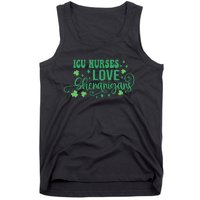 ICU Nurse Squad Goals Funny ICU Nurse Crew St Patrick's Day Tank Top