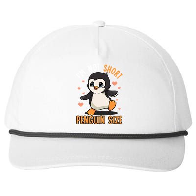 Im Not Short Im Penguin Size Funny Penguins Zoo Animals Snapback Five-Panel Rope Hat