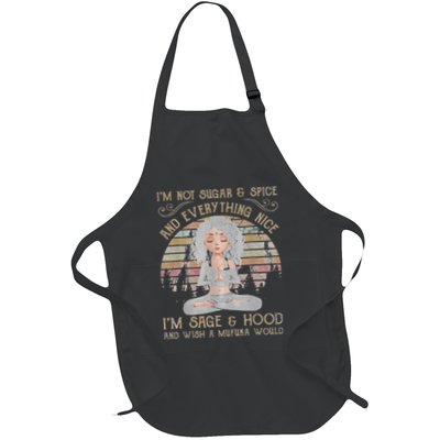 IM Not Sugar And Spice And Everything Nice IM Sage Full-Length Apron With Pockets
