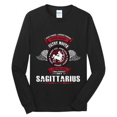 I Never Said I Was Perfect I Am A Sagittarius Tall Long Sleeve T-Shirt