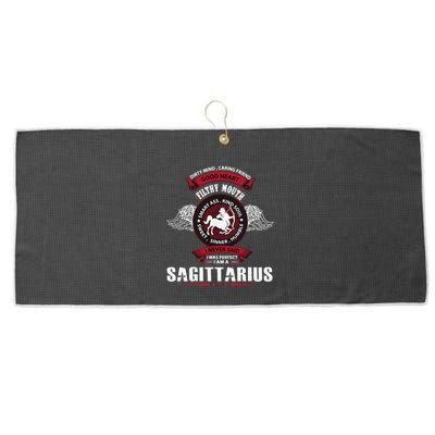 I Never Said I Was Perfect I Am A Sagittarius Large Microfiber Waffle Golf Towel