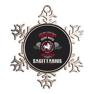 I Never Said I Was Perfect I Am A Sagittarius Metallic Star Ornament