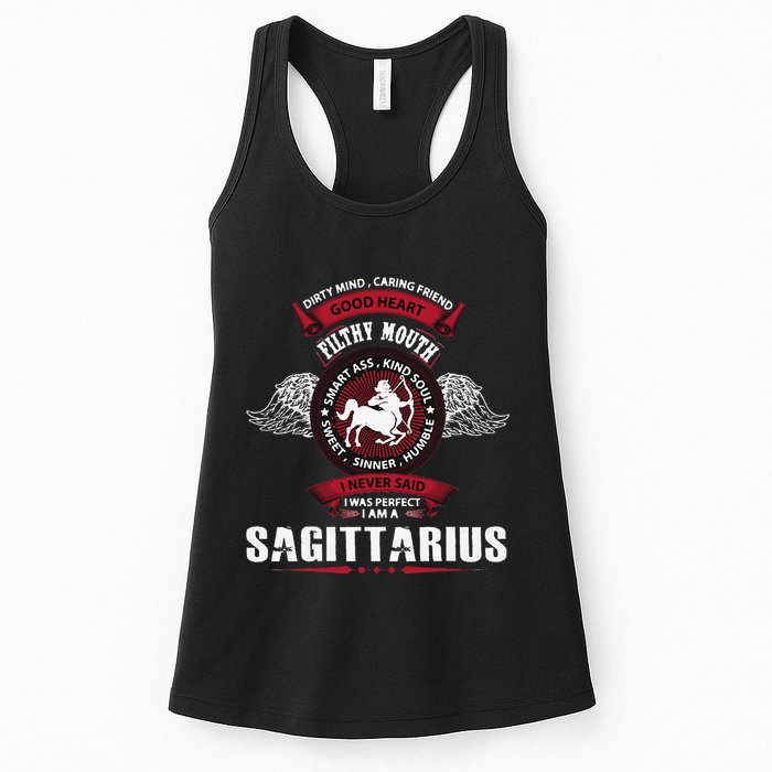 I Never Said I Was Perfect I Am A Sagittarius Womens Tank Top