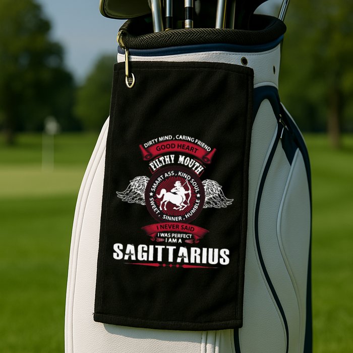 I Never Said I Was Perfect I Am A Sagittarius Golf Towel