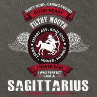 I Never Said I Was Perfect I Am A Sagittarius Cotton Canvas Backpack