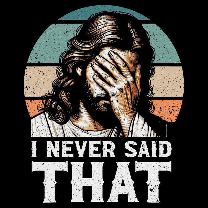 I Never Said That Jesus Meme Funny Christian God Religious 16 in Basic Backpack