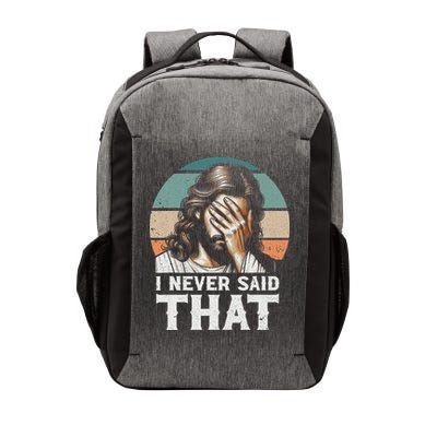 I Never Said That Jesus Meme Funny Christian God Religious Vector Backpack