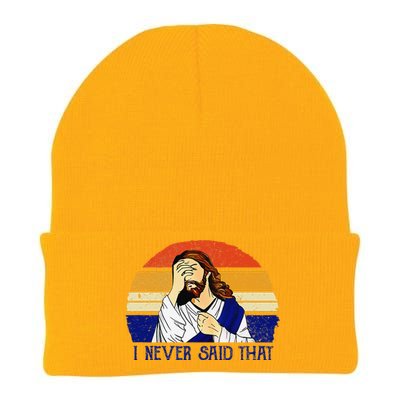 I Never Said That Funny Christian Humor Jesus God Lover Knit Cap Winter Beanie