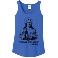 I Never Said That Jesus Ladies Essential Tank