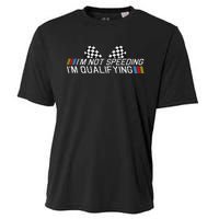 Im Not Speeding Im Qualifying Funny Good Racer Cooling Performance Crew T-Shirt