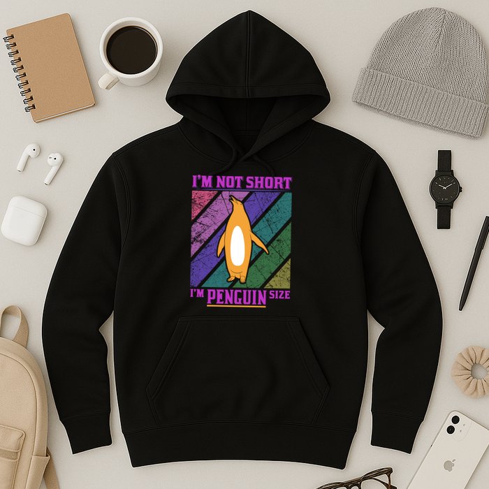 I'm Not Short I'm Penguin Size Hoodie