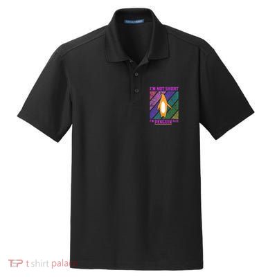 I'm Not Short I'm Penguin Size Dry Zone Grid Polo