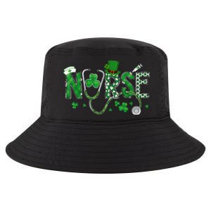 Irish Nurse St Patricks Day Shamrock Stethocsope Cool Comfort Performance Bucket Hat