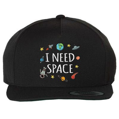I Need Space Funny Astronomy Science Wool Snapback Cap