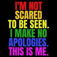 IM Not Scared To Be Seen. This Is Me Lgbt Daily Commute Backpack