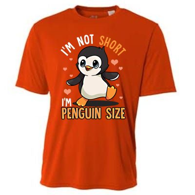 I'm Not Short I'm Penguin Size Funny Penguins Zoo Animals Gift Cooling Performance Crew T-Shirt