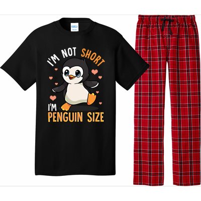 I'm Not Short I'm Penguin Size Funny Penguins Zoo Animals Gift Pajama Set