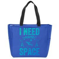 I Need Some Space Astronomy Universe Stars Telescope Cute Gift Zip Tote Bag