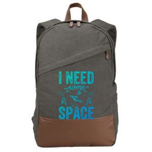 I Need Some Space Astronomy Universe Stars Telescope Cute Gift Cotton Canvas Backpack