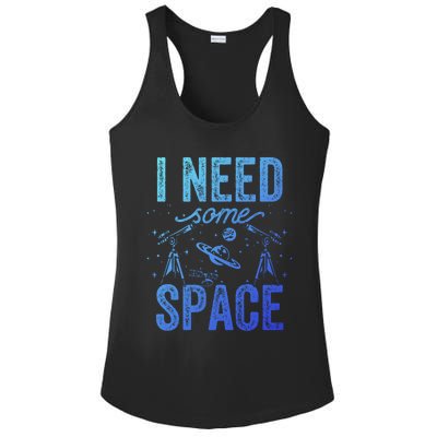 I Need Some Space Astronomy Universe Stars Telescope Cute Gift Ladies PosiCharge Competitor Racerback Tank