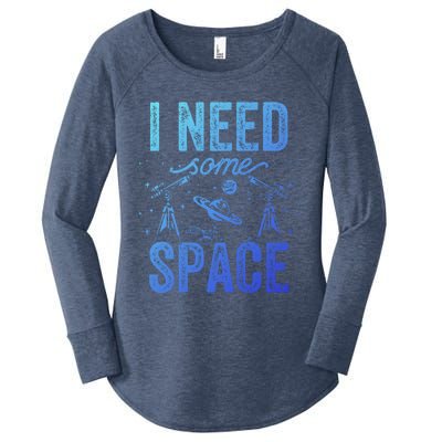 I Need Some Space Astronomy Universe Stars Telescope Cute Gift Women's Perfect Tri Tunic Long Sleeve Shirt