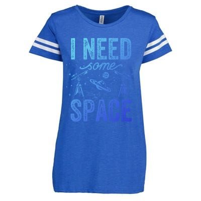 I Need Some Space Astronomy Universe Stars Telescope Cute Gift Enza Ladies Jersey Football T-Shirt