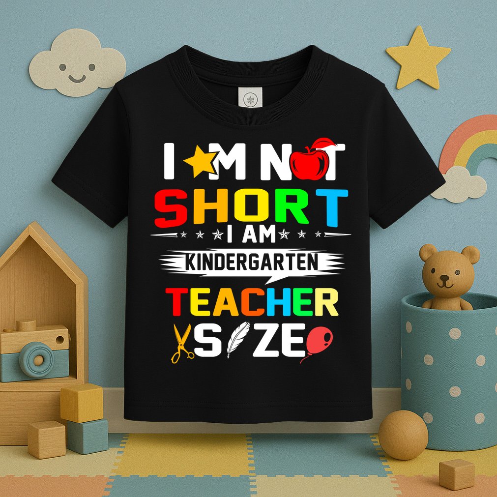 Im Not Short I Am Kindergarten Teacher Toddler T-Shirt