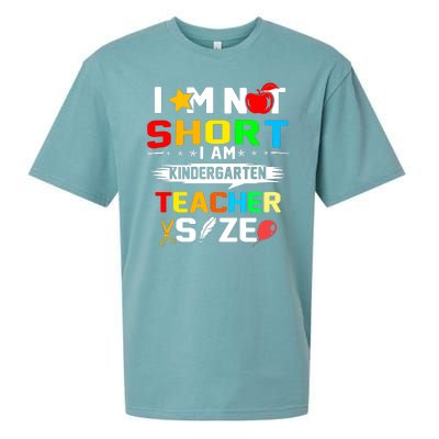 Im Not Short I Am Kindergarten Teacher Sueded Cloud Jersey T-Shirt