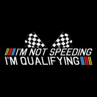 Im Not Speeding Im Qualifying Funny Good Racer Impact Tech Backpack