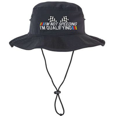 Im Not Speeding Im Qualifying Funny Good Racer Bucket Hat