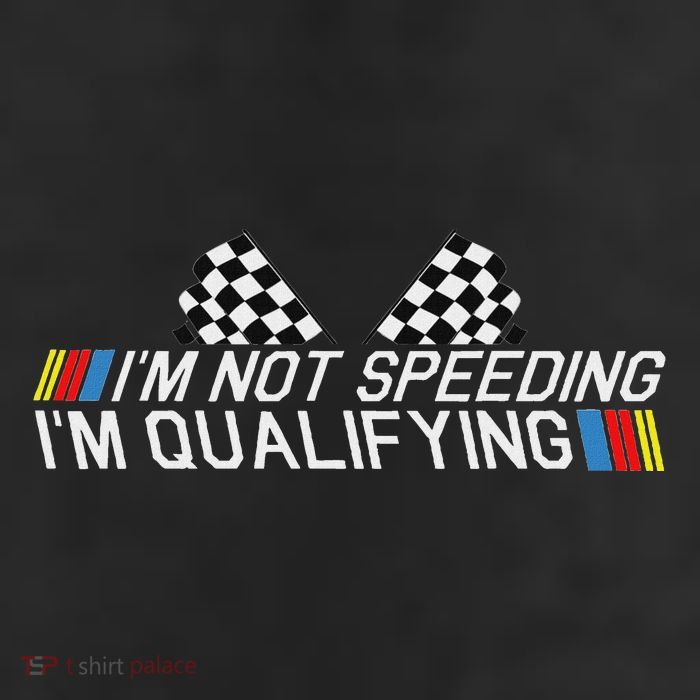 Im Not Speeding Im Qualifying Funny Good Racer 25L Jumbo Tote