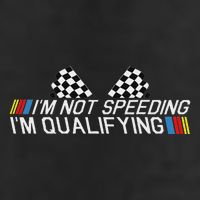 Im Not Speeding Im Qualifying Funny Good Racer Microfiber Hand Towel