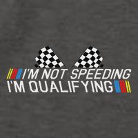 Im Not Speeding Im Qualifying Funny Good Racer Vector Backpack