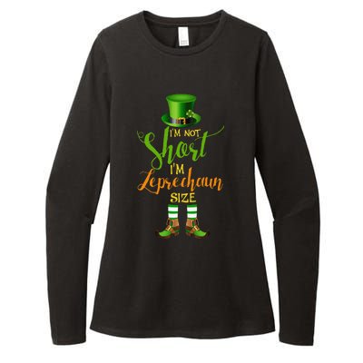 I'm Not Short Leprechaun Size St Patricks Day Funny Womens CVC Long Sleeve Shirt