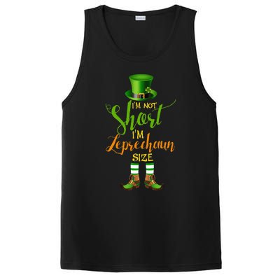 I'm Not Short Leprechaun Size St Patricks Day Funny PosiCharge Competitor Tank