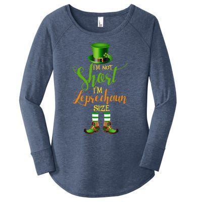 I'm Not Short Leprechaun Size St Patricks Day Funny Women's Perfect Tri Tunic Long Sleeve Shirt