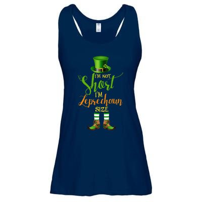 I'm Not Short Leprechaun Size St Patricks Day Funny Ladies Essential Flowy Tank