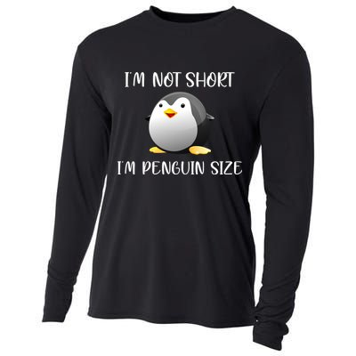 Im Not Short Im Penguin Size Cooling Performance Long Sleeve Crew