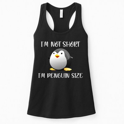 Im Not Short Im Penguin Size Womens Tank Top
