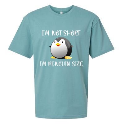 Im Not Short Im Penguin Size Sueded Cloud Jersey T-Shirt