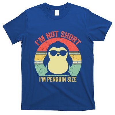 IM Not Short IM Penguin Size Funny Penguin Vintage Animals Gift T-Shirt