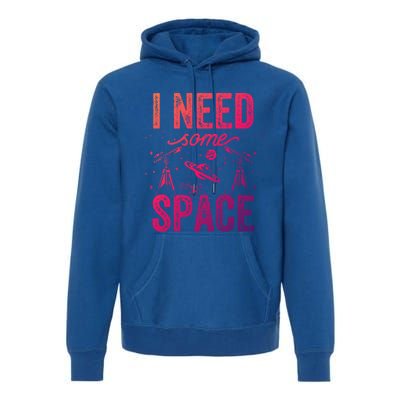 I Need Some Space Astronomy Universe Stars Telescope Cute Gift Premium Hoodie