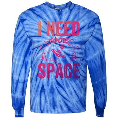 I Need Some Space Astronomy Universe Stars Telescope Cute Gift Tie-Dye Long Sleeve Shirt