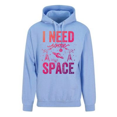 I Need Some Space Astronomy Universe Stars Telescope Cute Gift Unisex Surf Hoodie