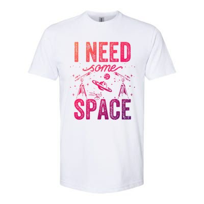 I Need Some Space Astronomy Universe Stars Telescope Cute Gift Softstyle CVC T-Shirt