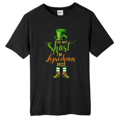 I'm Not Short Leprechaun Size St Patricks Day Funny Tall Fusion ChromaSoft Performance T-Shirt