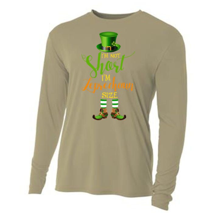 I'm Not Short Leprechaun Size St Patricks Day Funny Cooling Performance Long Sleeve Crew