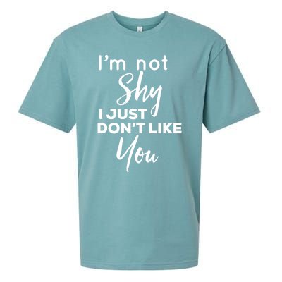 Im Not Shy I Just Dont Like You Gift Sueded Cloud Jersey T-Shirt